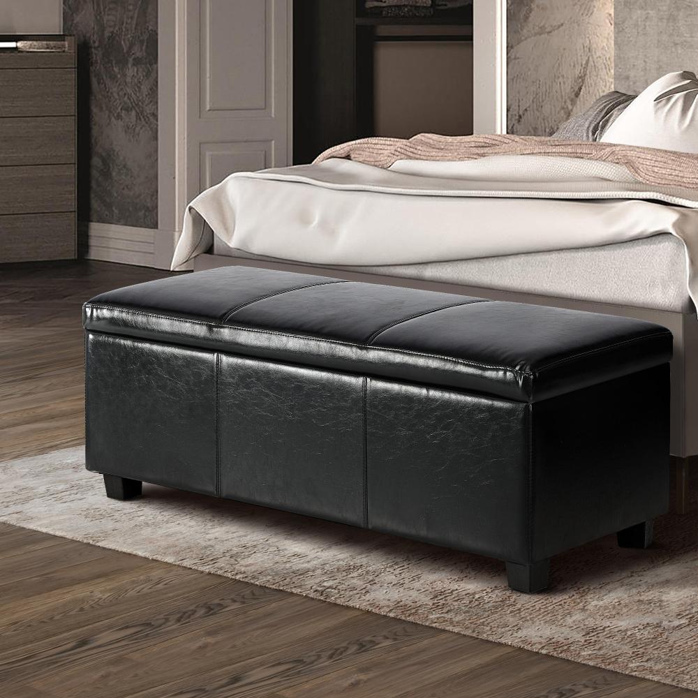 Premium Two in One Ottoman Storage Box and Seating Bench | Blanket Box