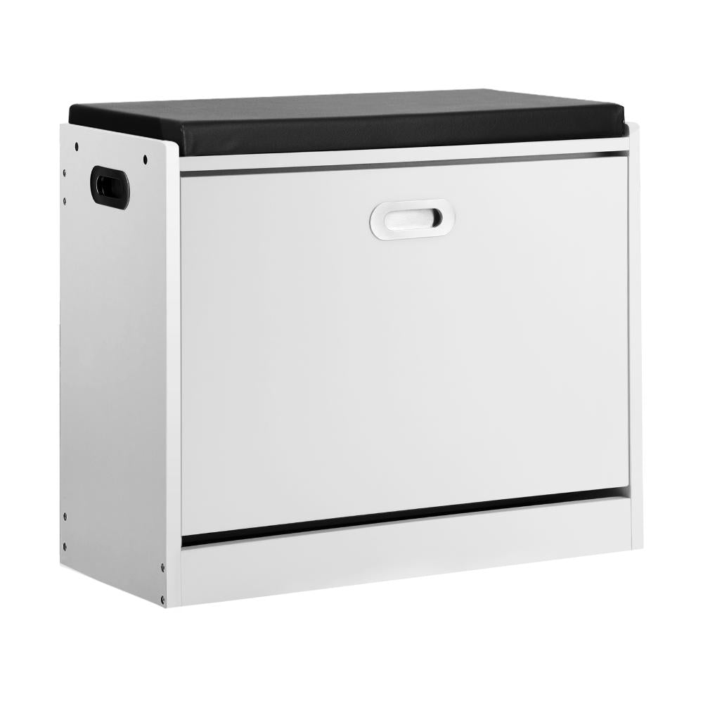 15 Pair Shoe Storage and Wooden Seating Bench | Modern Shoe Storage Cabinet