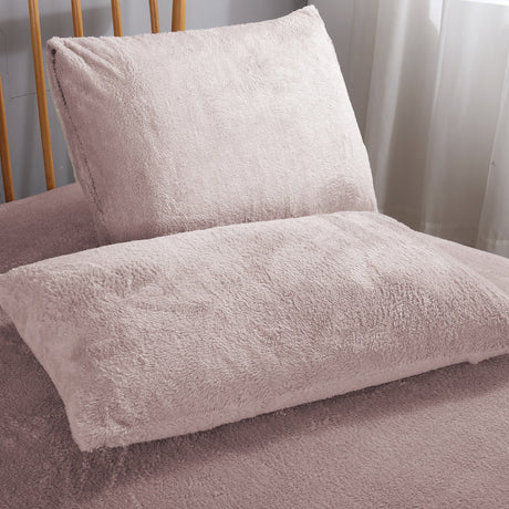 Ramesses Teddy Fleece Fitted Sheet Combo Set | Winter Warm Soft Teddy Fleece Sheets