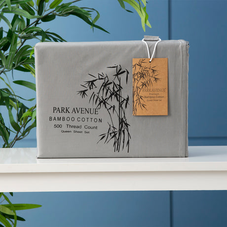 500TC Superior Bamboo Cotton Hotel Quality Sheet  Set by Park Avenue | Premium Fibre and Quality
