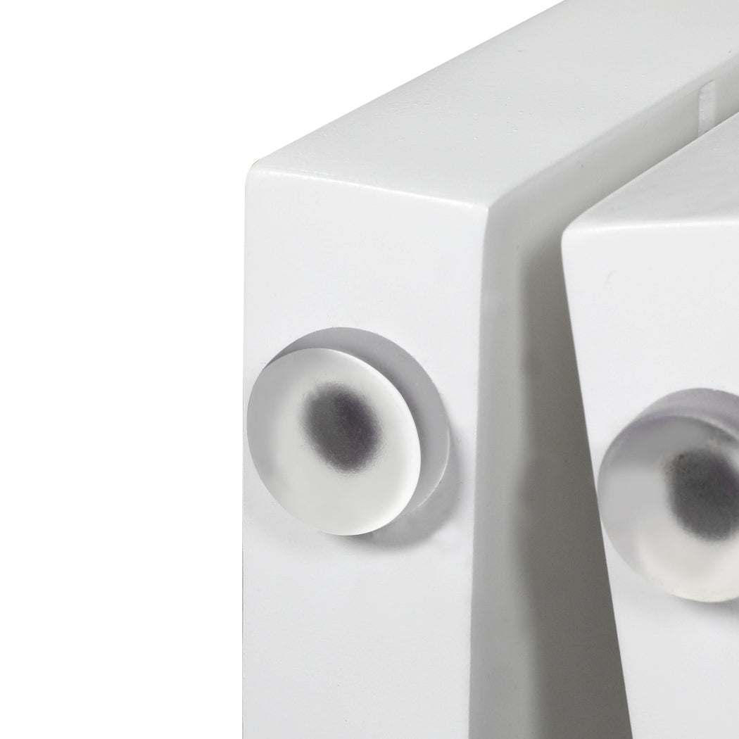 Extra Tall 80cm High White Wooden Pet Gate | Foldable Stable Dog Fence Safety Stairs Gate