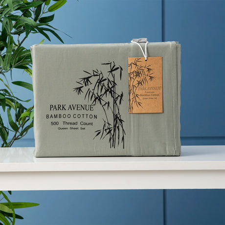 500TC Superior Bamboo Cotton Hotel Quality Sheet  Set by Park Avenue | Premium Fibre and Quality