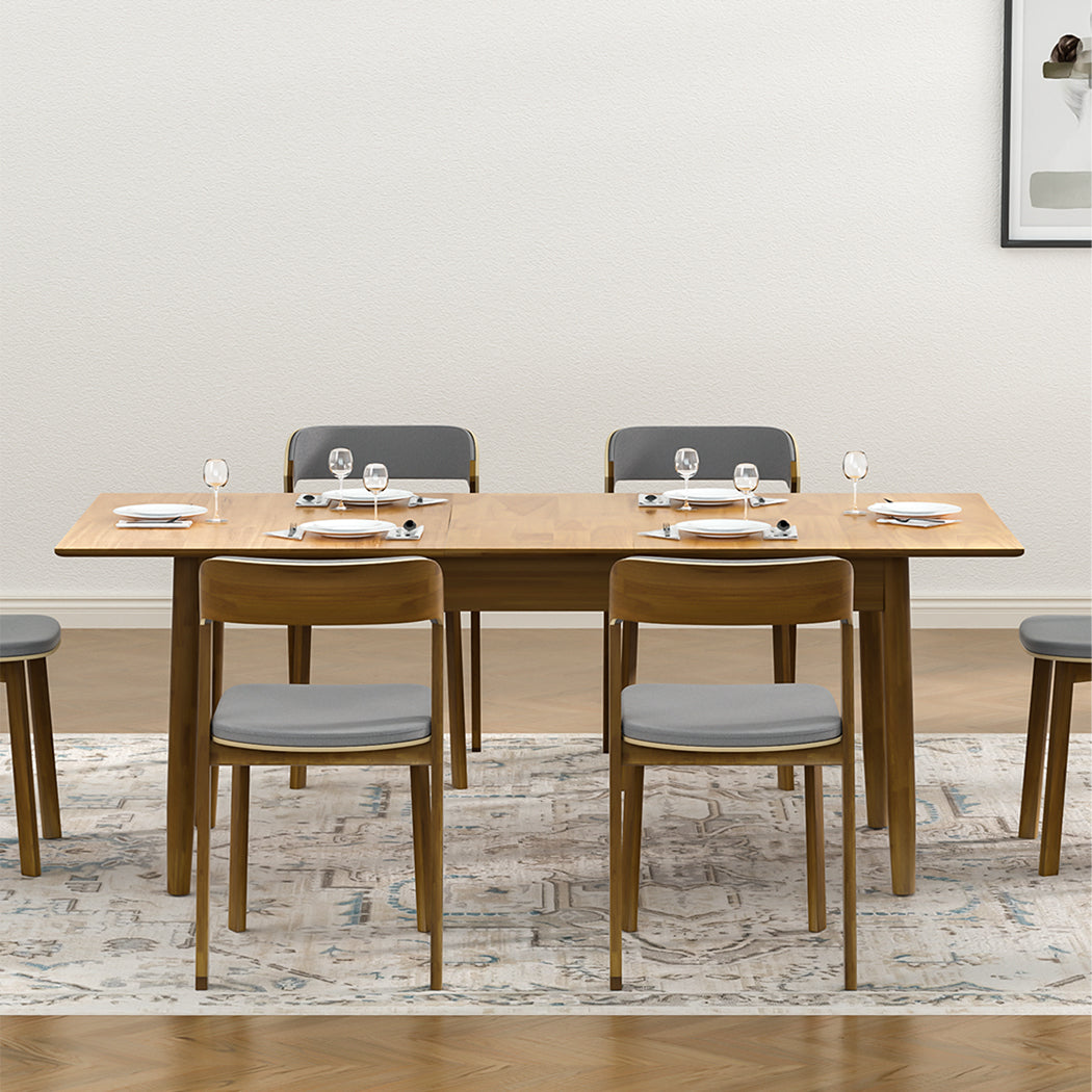 Tuscan 1.6-2M Extendable Wooden Dining Table | 8-10 Seater Premium Modern Dining Table