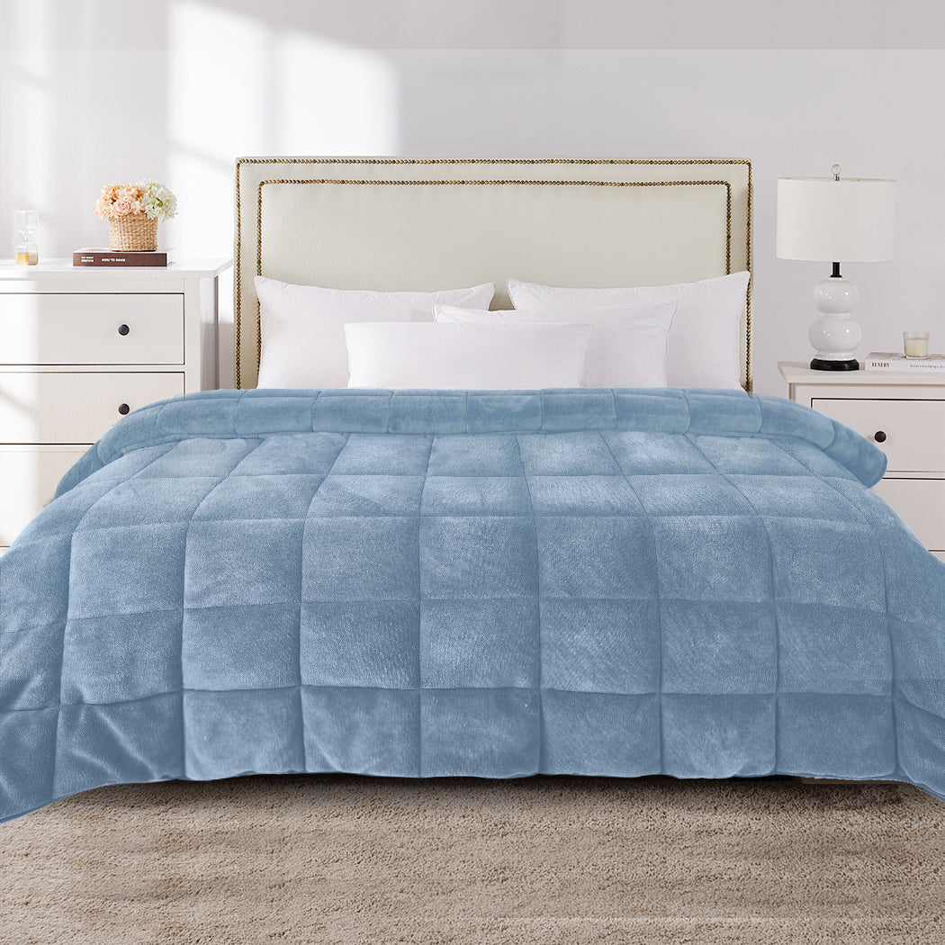 Luxore Deluxe Velvet Feel 500GSM Warm Quilt | Soft Winter Thermal Doona Duvet Comforter