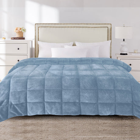 Luxore Deluxe Velvet Feel 500GSM Warm Quilt | Soft Winter Thermal Doona Duvet Comforter