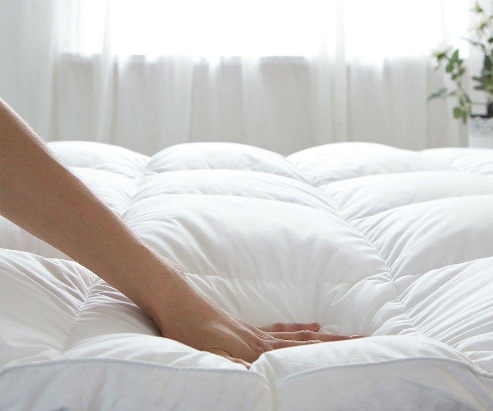 Ramesses Memory Resistant 1000GSM Luxury Mattress Topper Washable 100% Cotton Mattress Topper Ontrendideas Bed and Bath