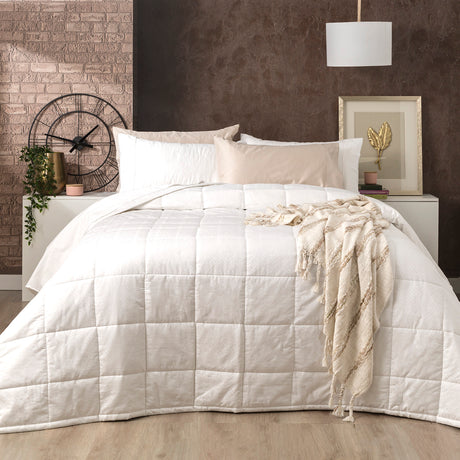 Ddecor Home 500 TC 100% Organic Cotton Jacquard 3pc Comforter Set