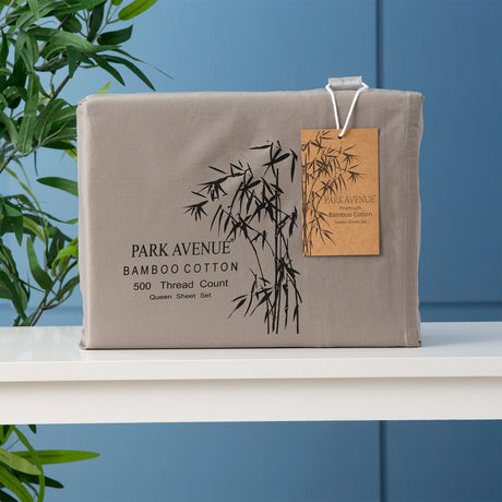 500TC Superior Bamboo Cotton Hotel Quality Sheet  Set by Park Avenue | Premium Fibre and Quality