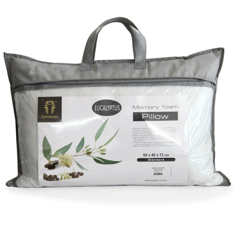 Ramesses Scented Infused Memory Foam Pillows Cooling Comforpedic Support 60x40cm | 4 Scents Pillows One / Eucalyptus Ontrendideas Bed and Bath