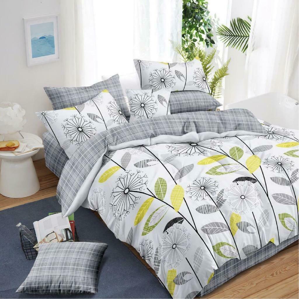 300TC 100% Cotton My Dandelion Design Quilt Cover Set