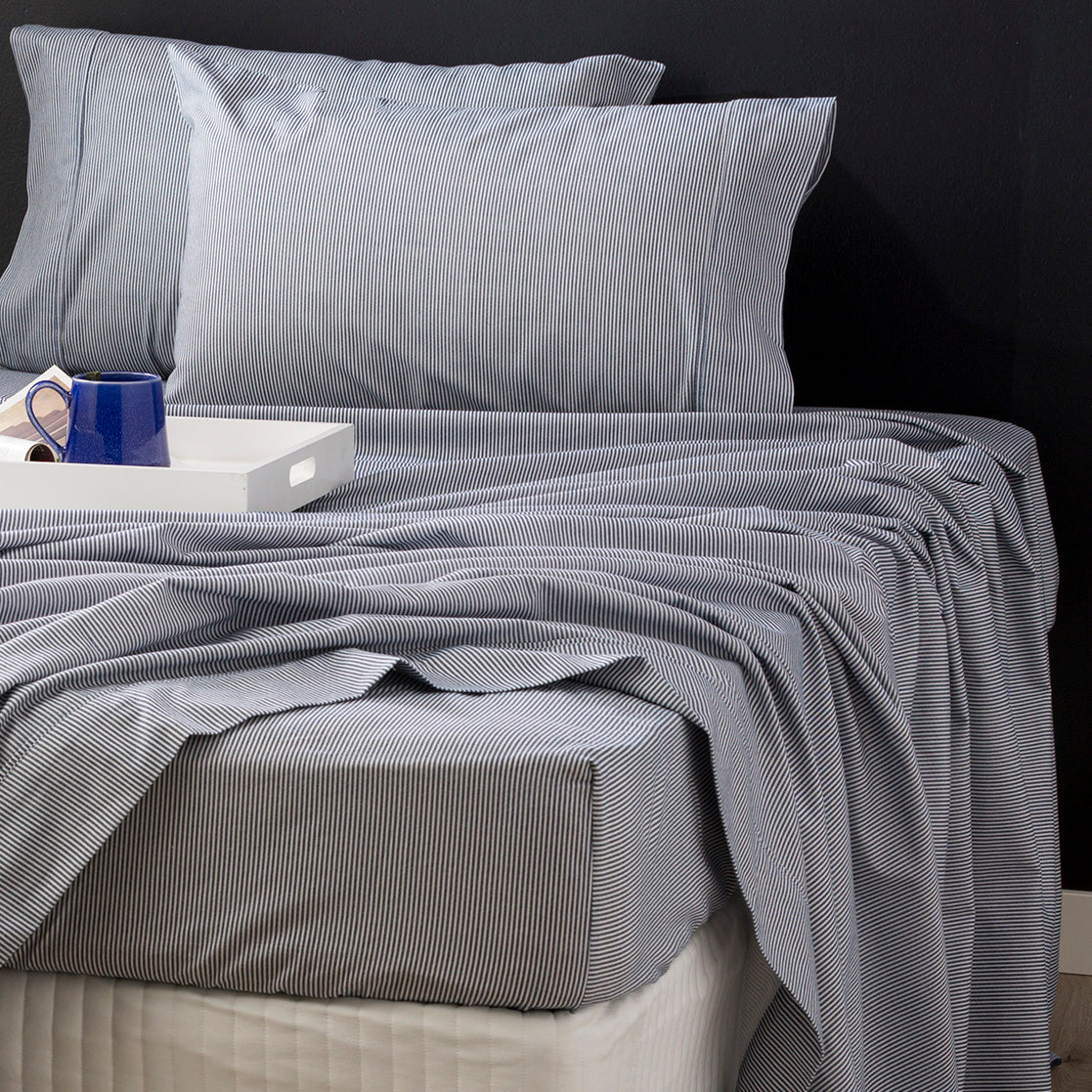 175GSM 100% Egyptian Cotton Flannelette Sheet Set In Patterned Designs by Park Avenue | Winter Warm Bedding