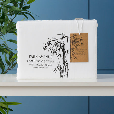 500TC Superior Bamboo Cotton Hotel Quality Sheet  Set by Park Avenue | Premium Fibre and Quality