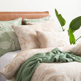 Bahama Flora 100% Cotton Jacquard Quilt Cover Set by Renee Taylor