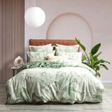 Bahama Flora 100% Cotton Jacquard Quilt Cover Set by Renee Taylor