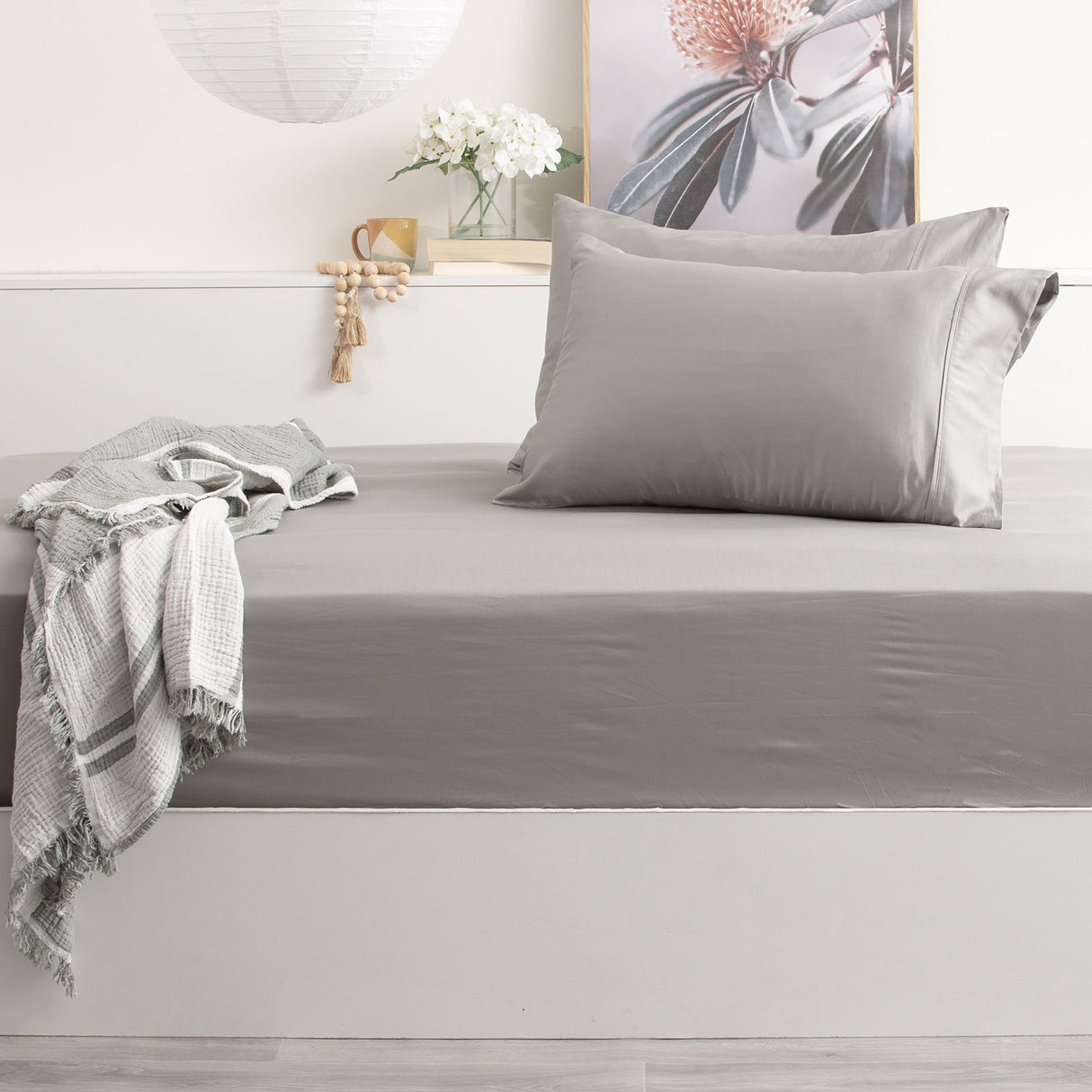500TC Superior Bamboo Cotton Hotel Quality Fitted Sheet Combo Set by Park Avenue