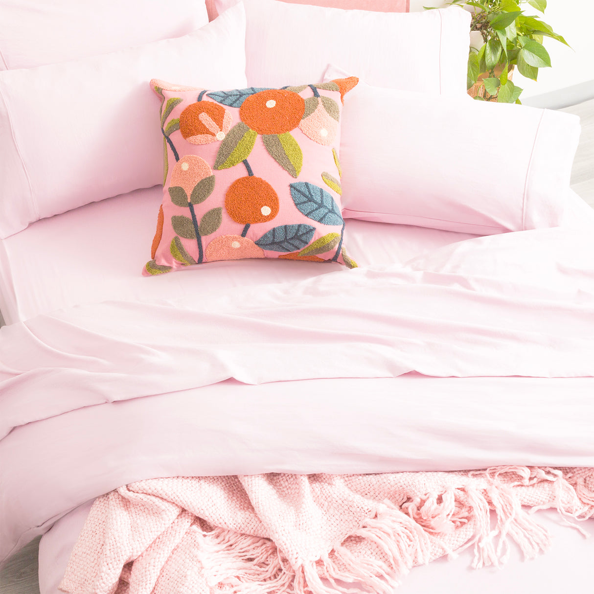 Luxore Ultra Plush Vintage Washed Microfiber Quilt Cover Set by Ddecor Home