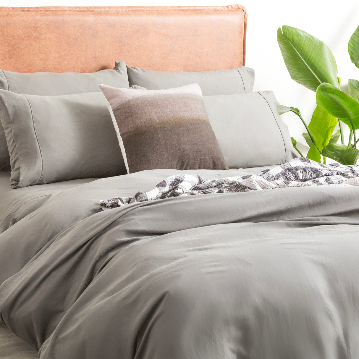 Luxore Ultra Plush Vintage Washed Microfiber Quilt Cover Set by Ddecor Home