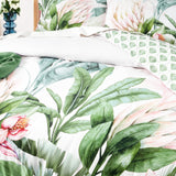 300TC 100% Cotton Reversible Flaura Quilt Cover Set by Renee Taylor