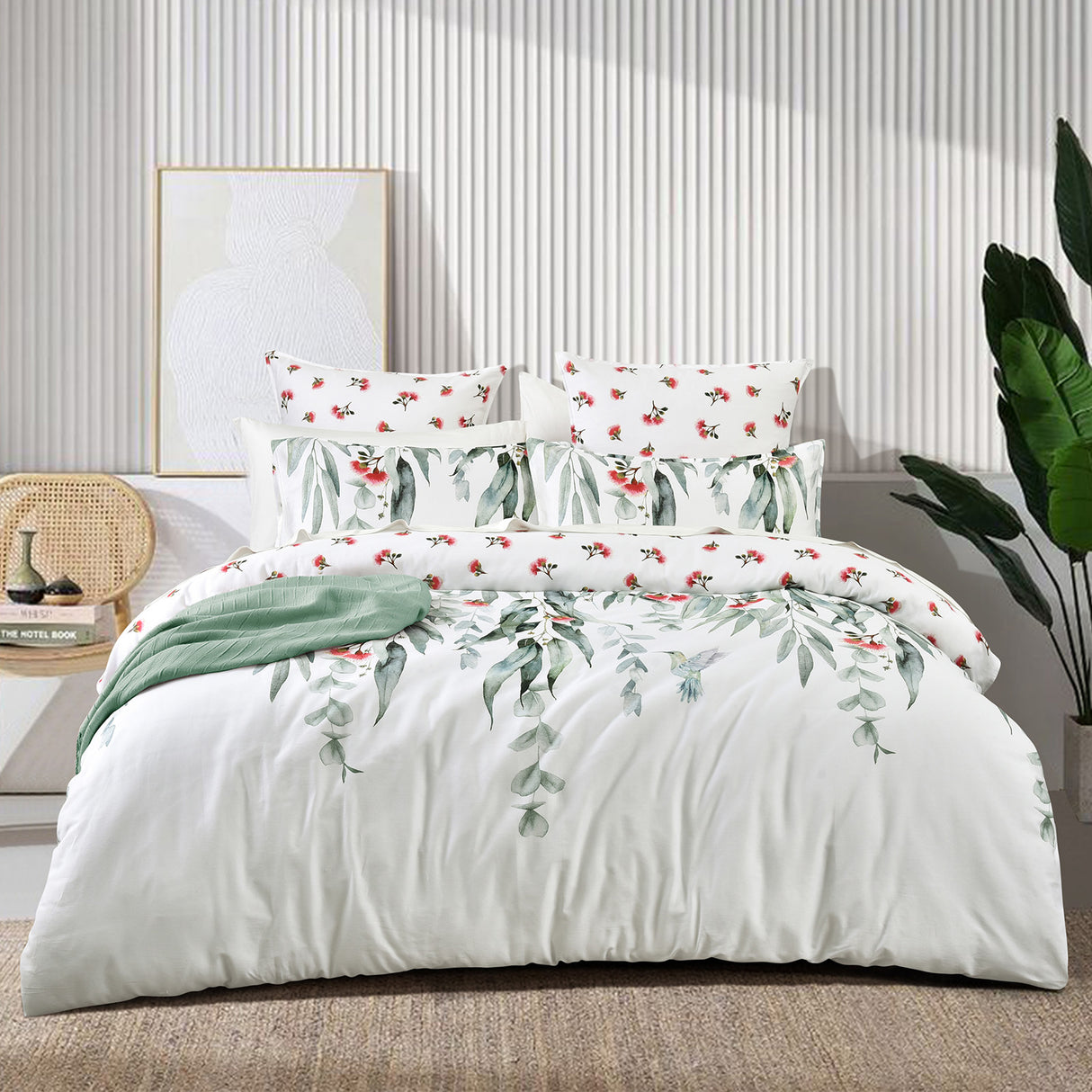 300TC 100% Cotton Reversible Mora Quilt Cover Set by Renee Taylor