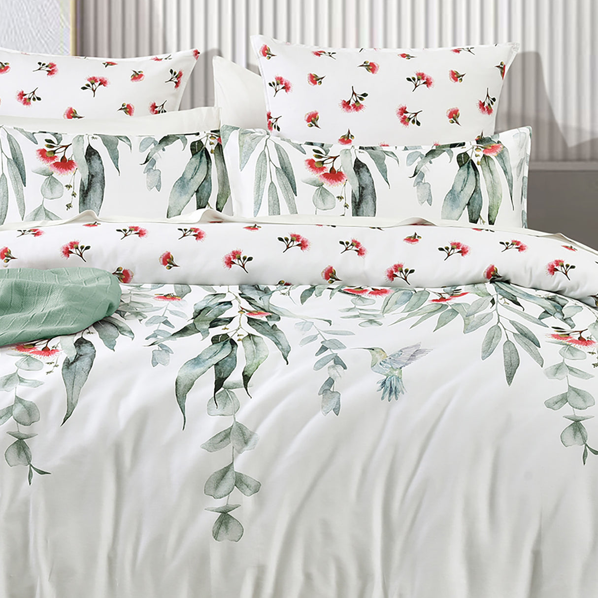 300TC 100% Cotton Reversible Mora Quilt Cover Set by Renee Taylor