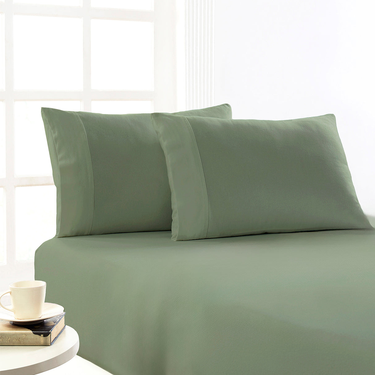 175GSM 100% Egyptian Cotton Flannelette Fitted Sheet Combo Set by Park Avenue |Winter Warm Bedding