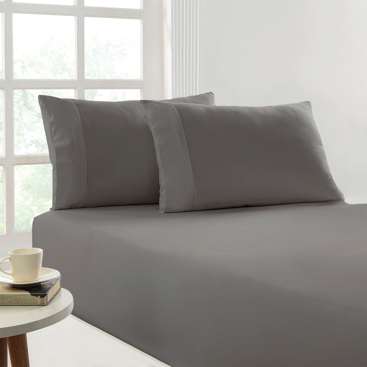 175GSM 100% Egyptian Cotton Flannelette Fitted Sheet Combo Set by Park Avenue |Winter Warm Bedding
