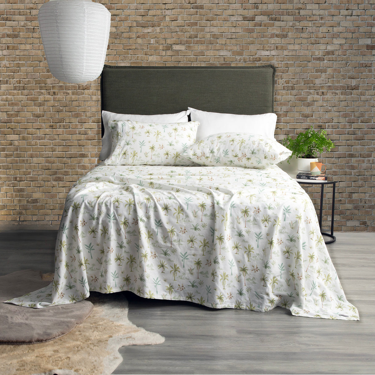 175GSM 100% Egyptian Cotton Flannelette Sheet Set In Patterned Designs by Park Avenue | Winter Warm Bedding