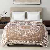 Reversible Extra Large Plush Winter Warmth Printed Mink Blanket | Double Sided Soft Velvet Feel Thermal Blanket