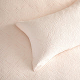 Blanca 300TC Cotton Blend Jacquard Woven Quilt Cover Set by Renee Taylor in Blush