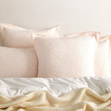 Blanca 300TC Cotton Blend Jacquard Woven Quilt Cover Set by Renee Taylor in Blush