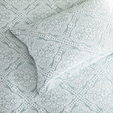 Allero 300TC Cotton Blend Jacquard Woven Quilt Cover Set by Renee Taylor in Sage