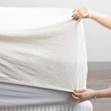 Luxiore 100% Organic Cotton Melange Jersey Fitted Sheet Combo Set by Renee Taylor | Breathable Eco Cotton Wrinkle Free Sheets