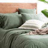 Luxiore 100% Organic Cotton Melange Jersey Quilt Cover Set by Renee Taylor | Breathable Eco Cotton Donna Cover Set