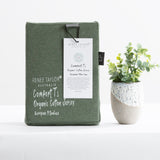 Luxiore 100% Organic Cotton Melange Jersey Quilt Cover Set by Renee Taylor | Breathable Eco Cotton Donna Cover Set