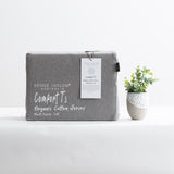 Luxiore 100% Organic Cotton Melange Jersey Quilt Cover Set by Renee Taylor | Breathable Eco Cotton Donna Cover Set