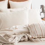 Luxiore 100% Organic Cotton Melange Jersey Quilt Cover Set by Renee Taylor | Breathable Eco Cotton Donna Cover Set