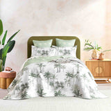 Palmea 3pc Quilted Reversible Coverlet Set by Renee Taylor | Two Sided Modern Light Coverlet