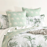 Palmea 3pc Quilted Reversible Coverlet Set by Renee Taylor | Two Sided Modern Light Coverlet