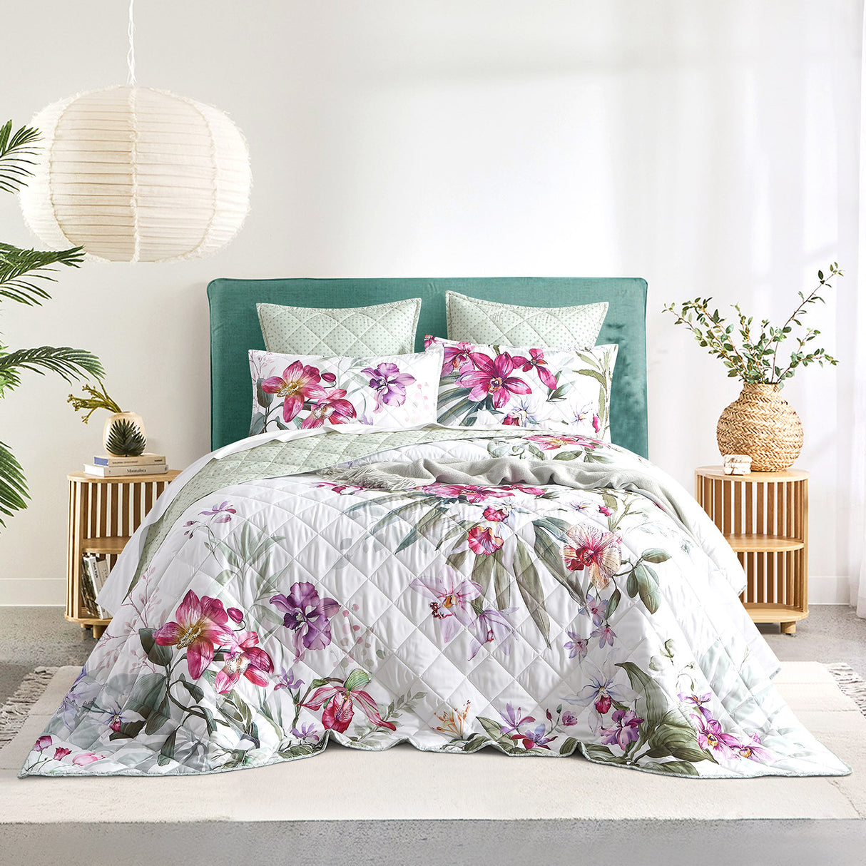 Mila 3pc Quilted Reversible Coverlet Set by Renee Taylor | Two Sided Modern Light Coverlet