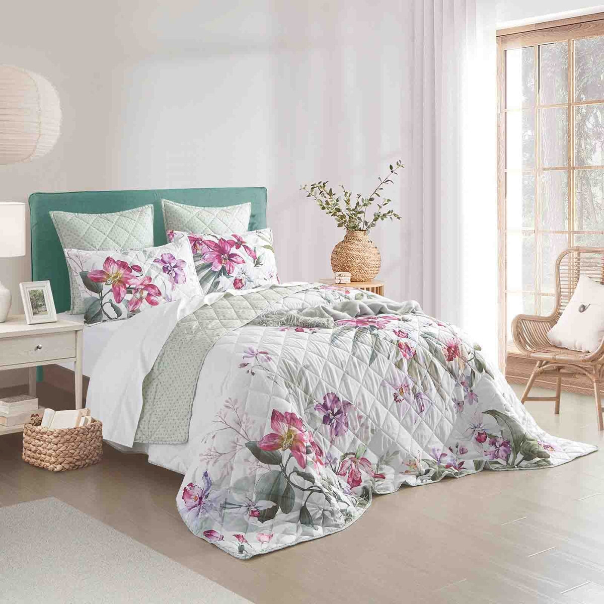 Mila 3pc Quilted Reversible Coverlet Set by Renee Taylor | Two Sided Modern Light Coverlet