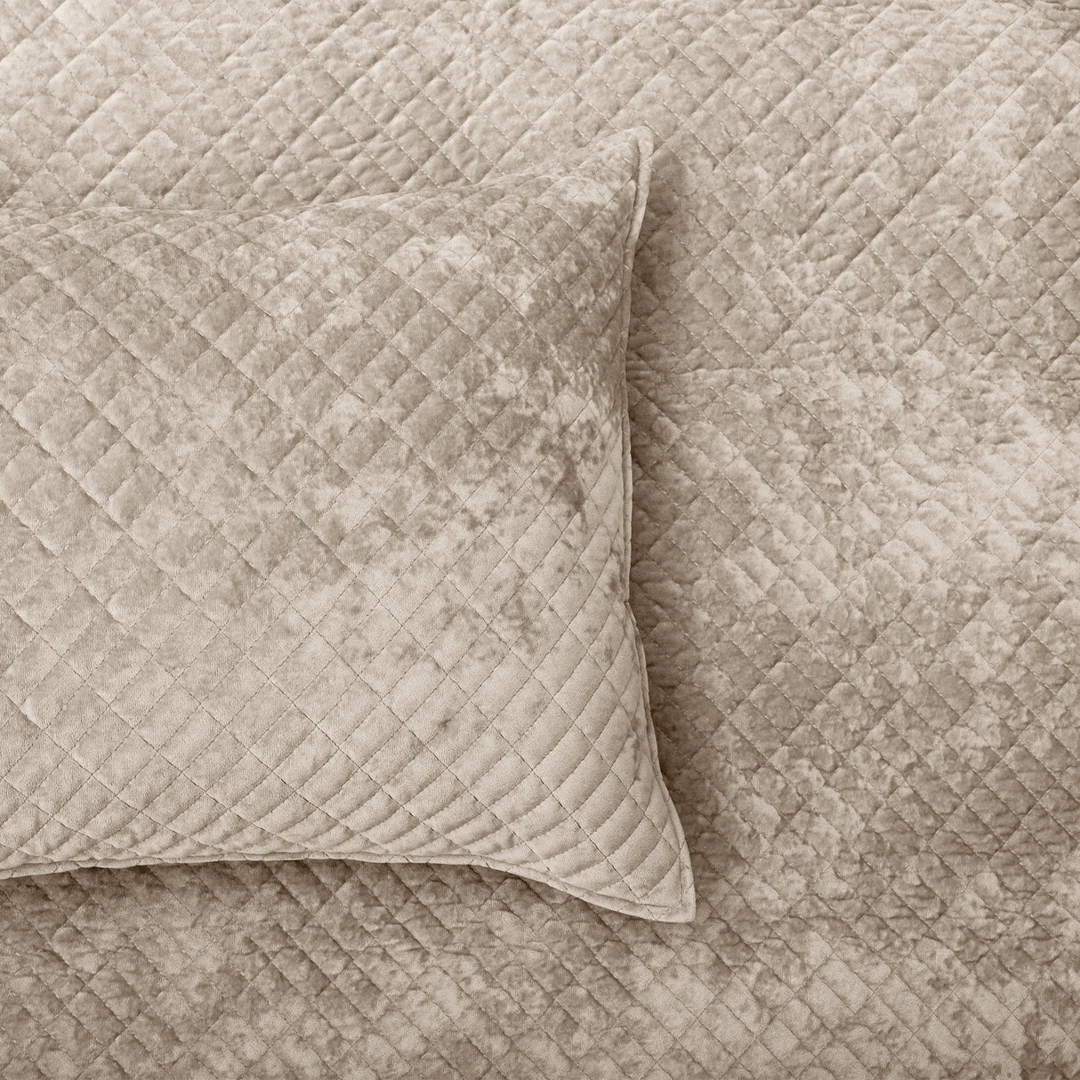 Sierra Soft Velvet Plush 3pc Coverlet Set by Renee Taylor | Cross Stitch Patten 100% Cotton Reverse Side