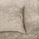 Sierra Soft Velvet Plush 3pc Coverlet Set by Renee Taylor | Cross Stitch Patten 100% Cotton Reverse Side