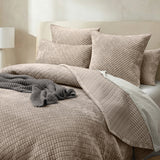 Sierra Soft Velvet Plush 3pc Coverlet Set by Renee Taylor | Cross Stitch Patten 100% Cotton Reverse Side