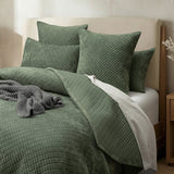 Sierra Soft Velvet Plush 3pc Coverlet Set by Renee Taylor | Cross Stitch Patten 100% Cotton Reverse Side