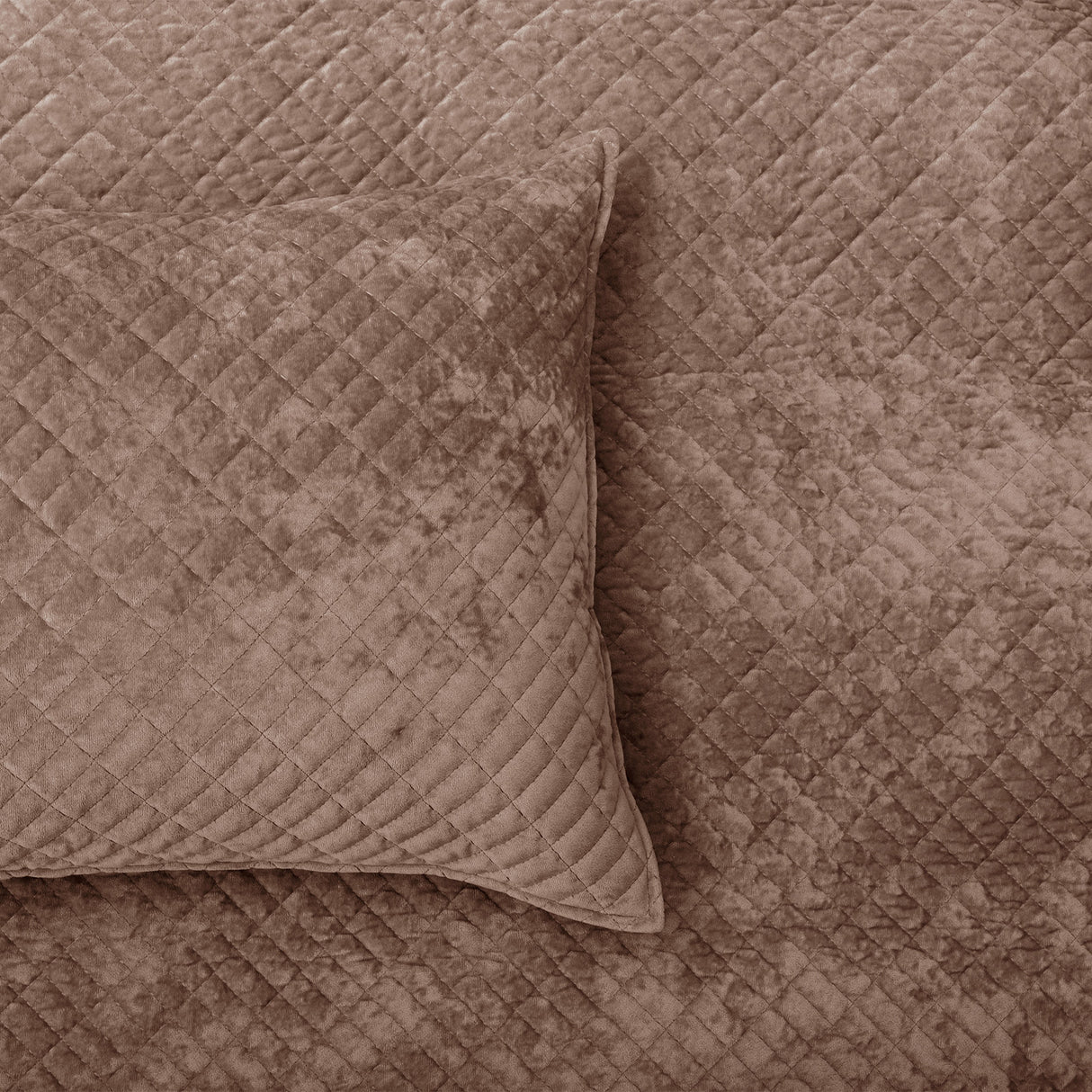 Sierra Soft Velvet Plush 3pc Coverlet Set by Renee Taylor | Cross Stitch Patten 100% Cotton Reverse Side