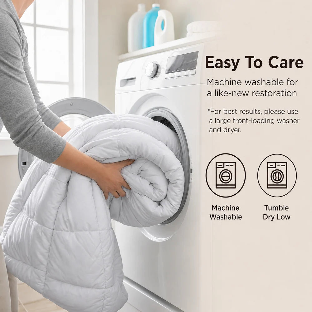 Super Light Breathable 150GSM Bamboo Summer Quilt | Machine Washable Bamboo Blend Doona