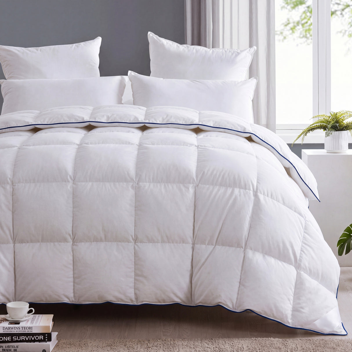 Luxore Premium Collection 100% Goose Down Fibre Quilt | Deluxe Warm Goose Down Doona