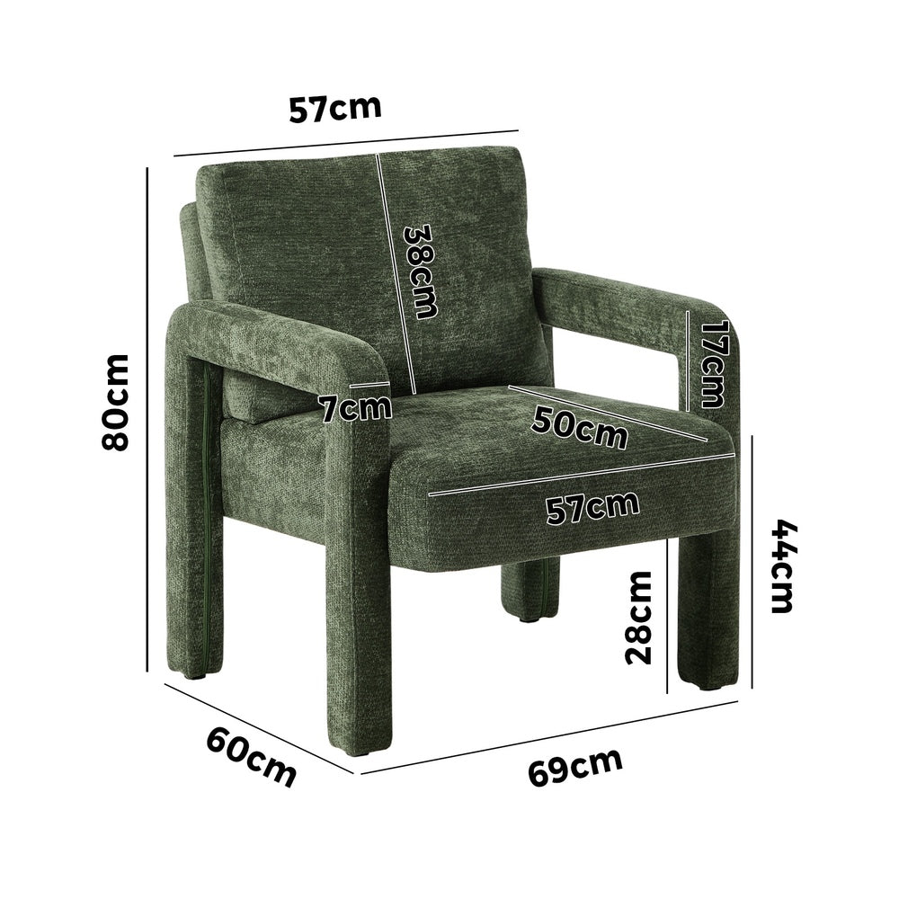 Milano Super Soft Velvet Touch Armchair | Designer Feel Modern Accent Lounge Chair