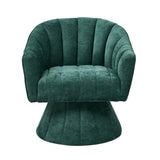Florence Plush Fabric 360 Swivel Lounge Chair | Modern Statement Piece Accent Tub Chair