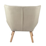Mille Modern Fabric Accent Tub Armchair | Extra Large Soft Fabric Upholstered Lounge Chair